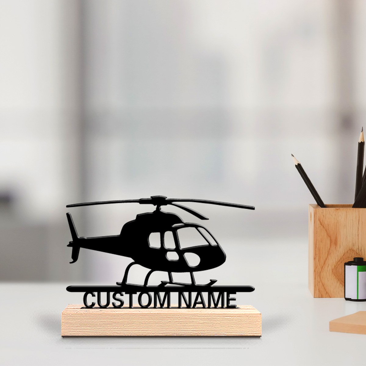 Eve Party - 1pc Weird Personalized Custom Helicopter Metal