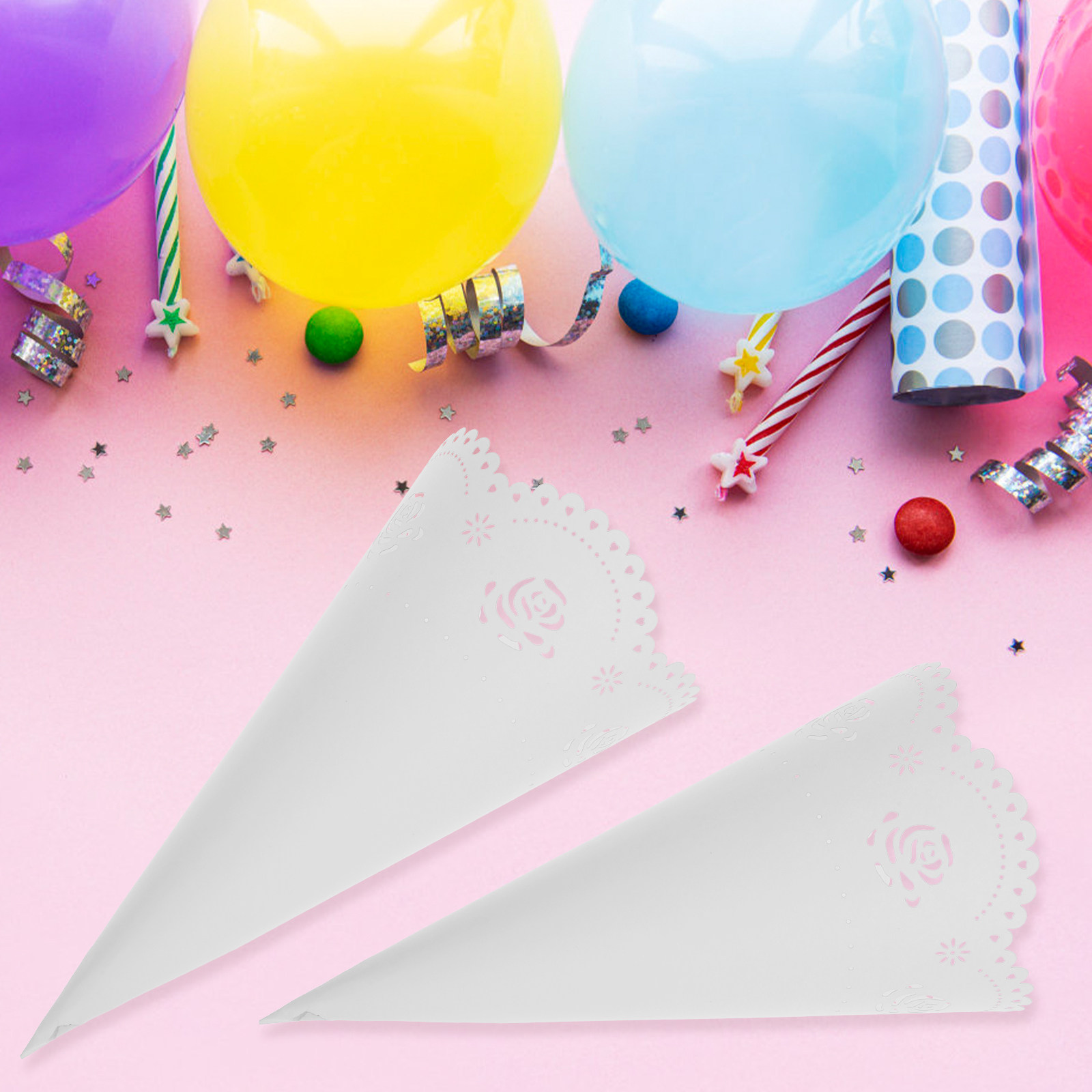 Papercraft Supply Confetti - 20Pcs Paper Confetti Holders Thick Craft