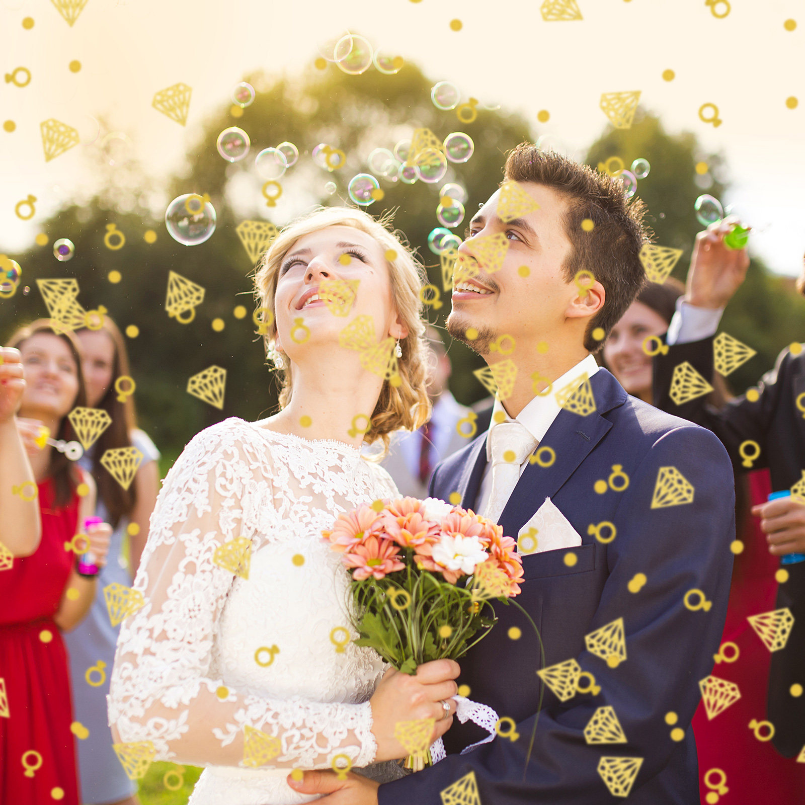 Papercraft Supply Confetti - 300Pcs Elegant Hollow Diamond Ring Confetti