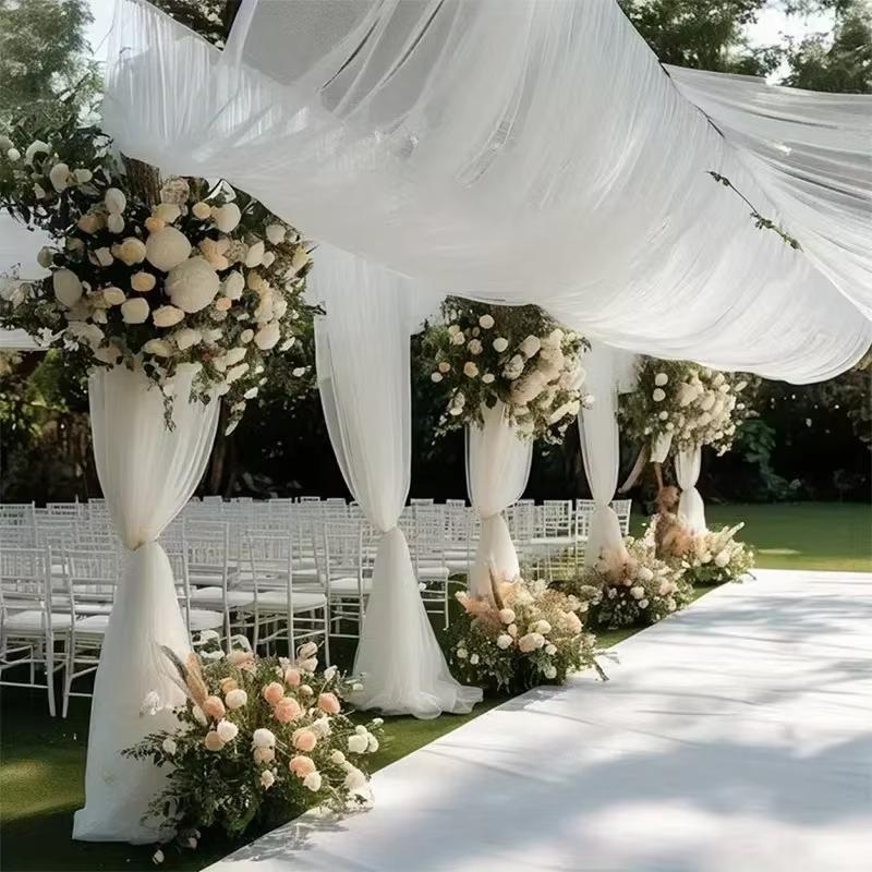 New Durable Soft Tulle Mesh Fa - огляд і ціна Dessert Table Backdrop