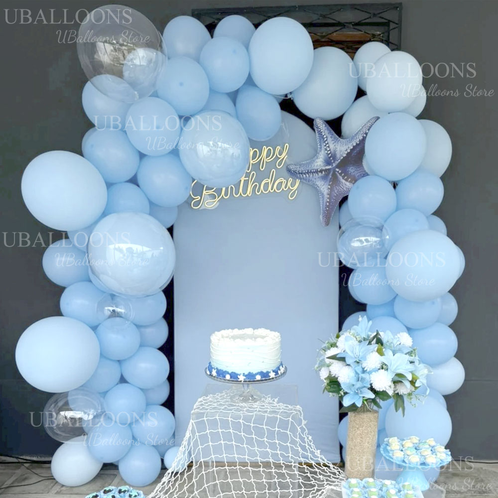 148pcs Light Blue Balloons Arc - огляд і ціна Balloon Arch Kit