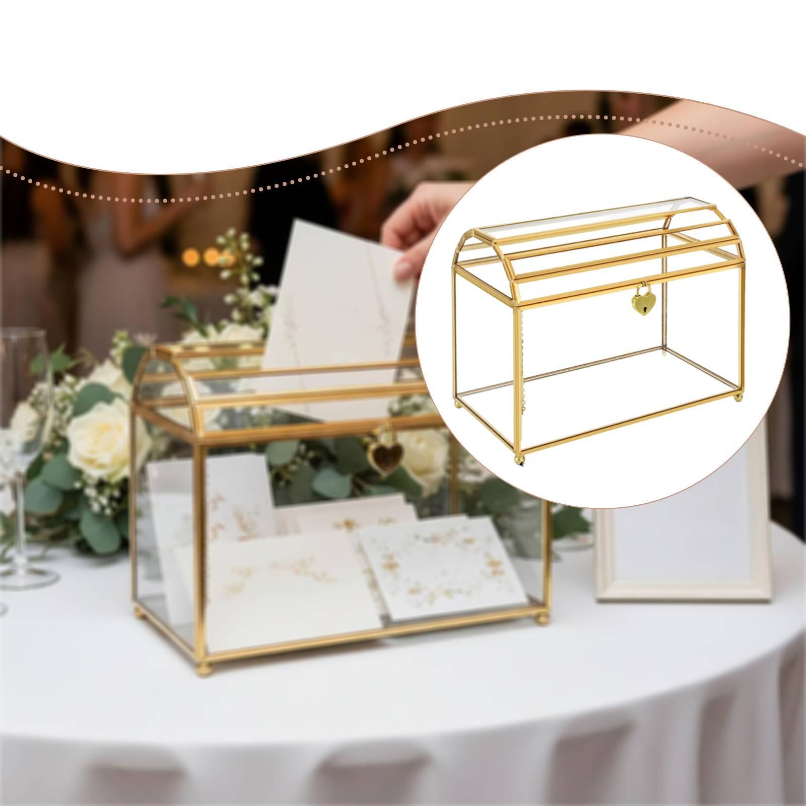 Glass Wedding Card Box Portabl - огляд і ціна Event Party Box