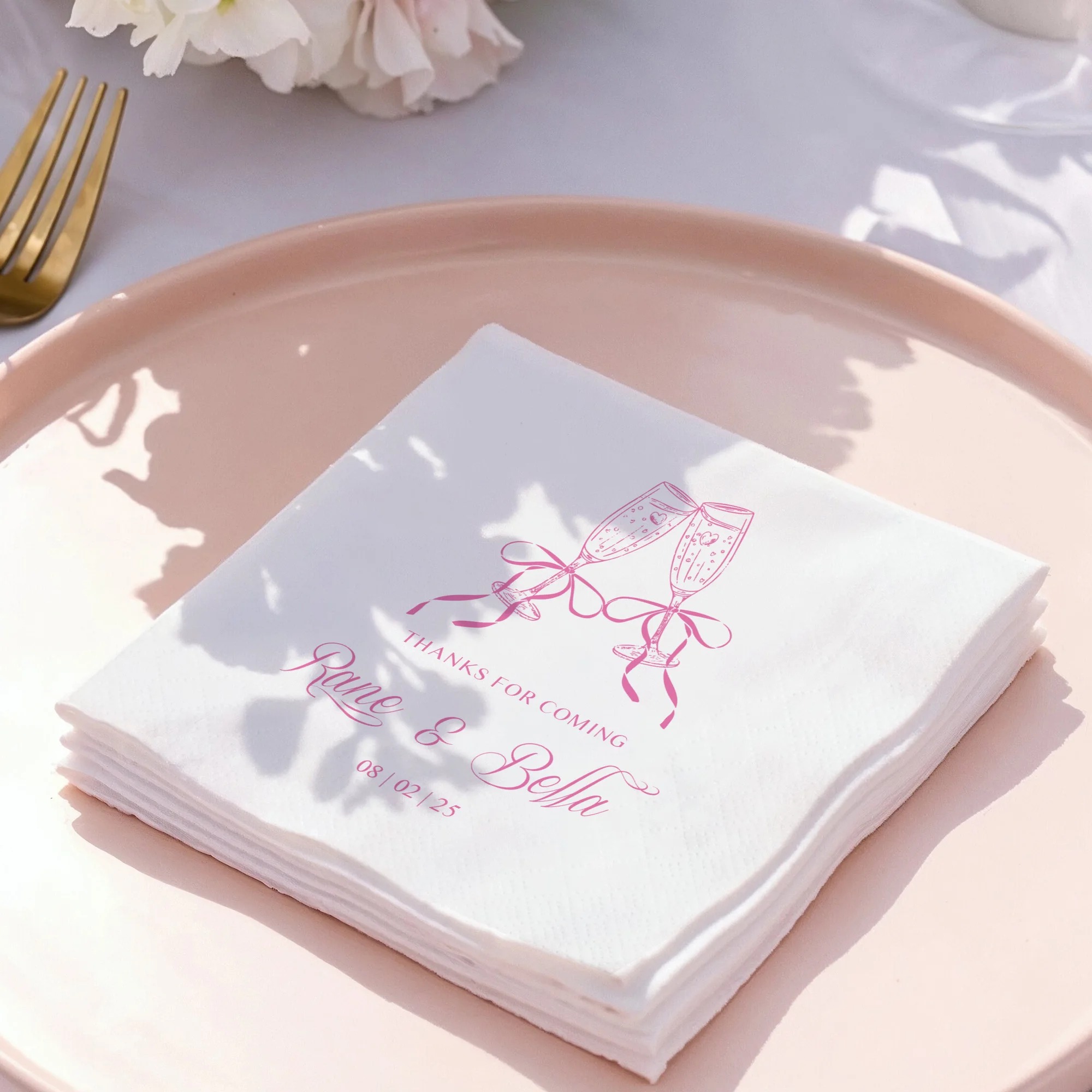 Custom Cocktail Napkins 3 Ply  - огляд і ціна Eve Party
