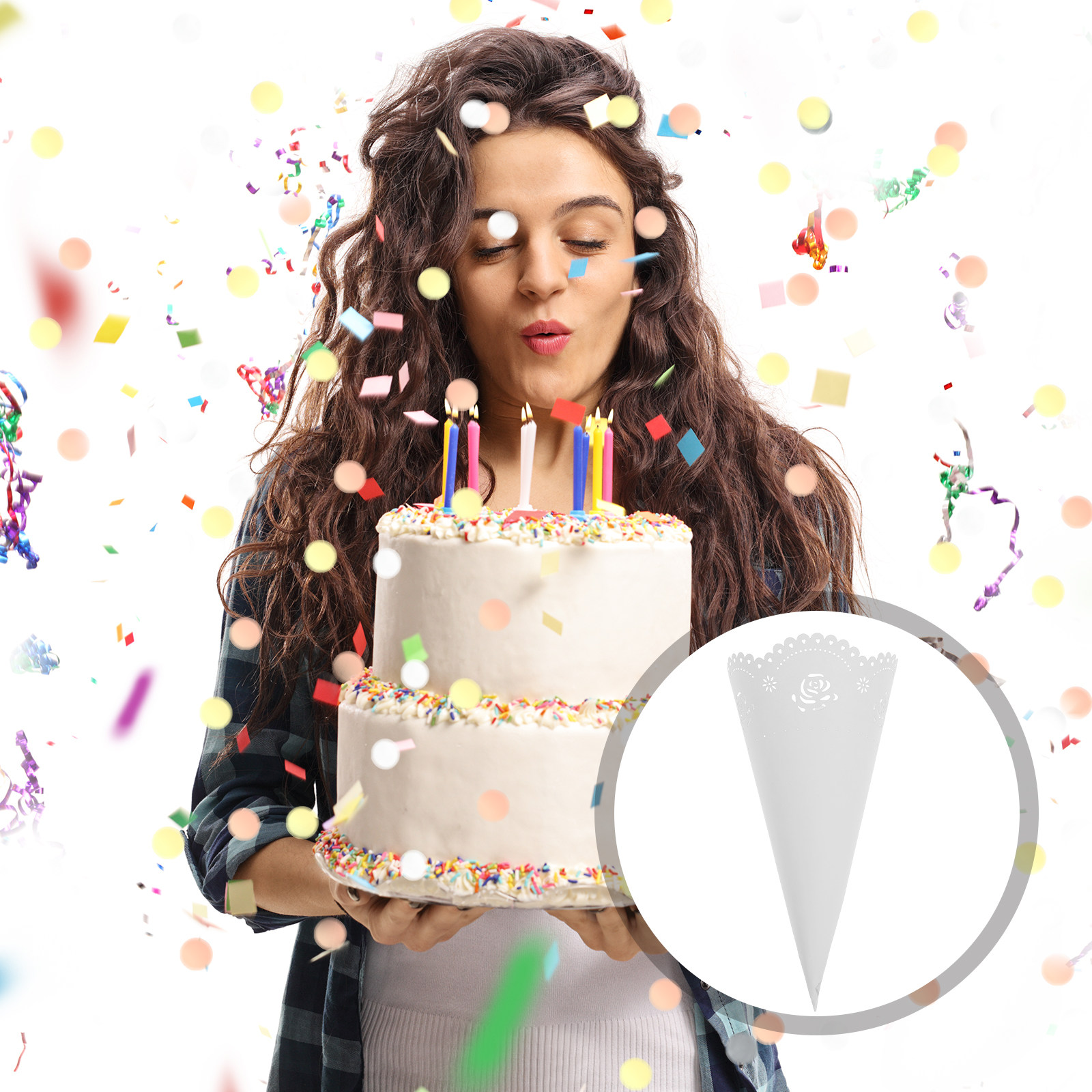 20Pcs Paper Confetti Holders T - огляд і ціна Papercraft Supply Confetti