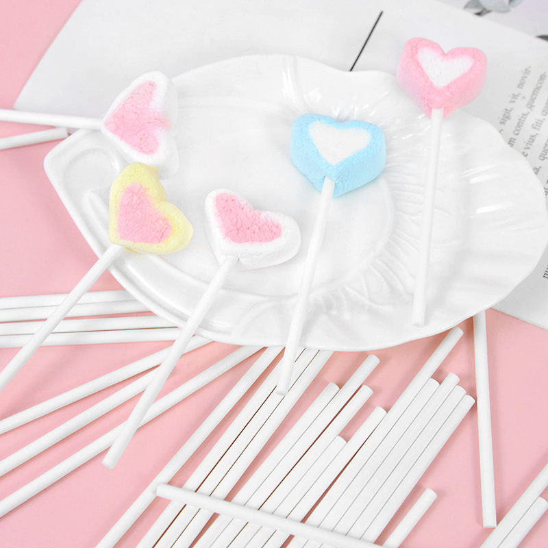 100pcs Solid Core White Paper  - огляд і ціна Cotton Candy Cone