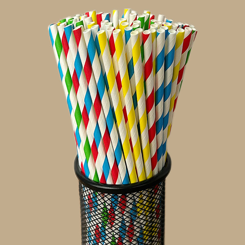100 disposable biodegradable s - огляд і ціна Paper Straw Color