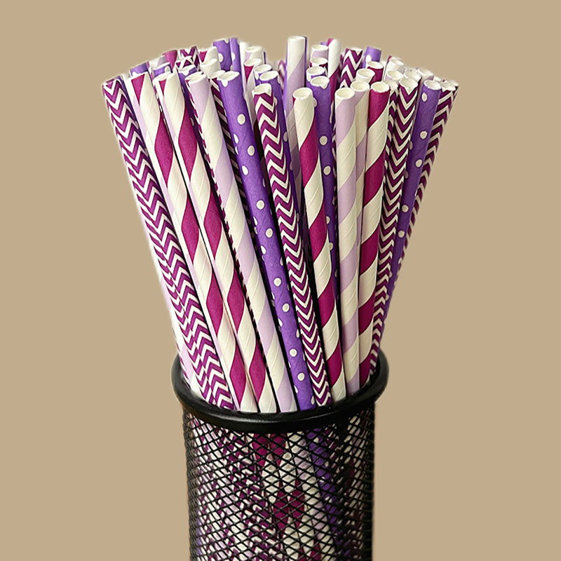 100 disposable biodegradable s - огляд і ціна Paper Straw Color