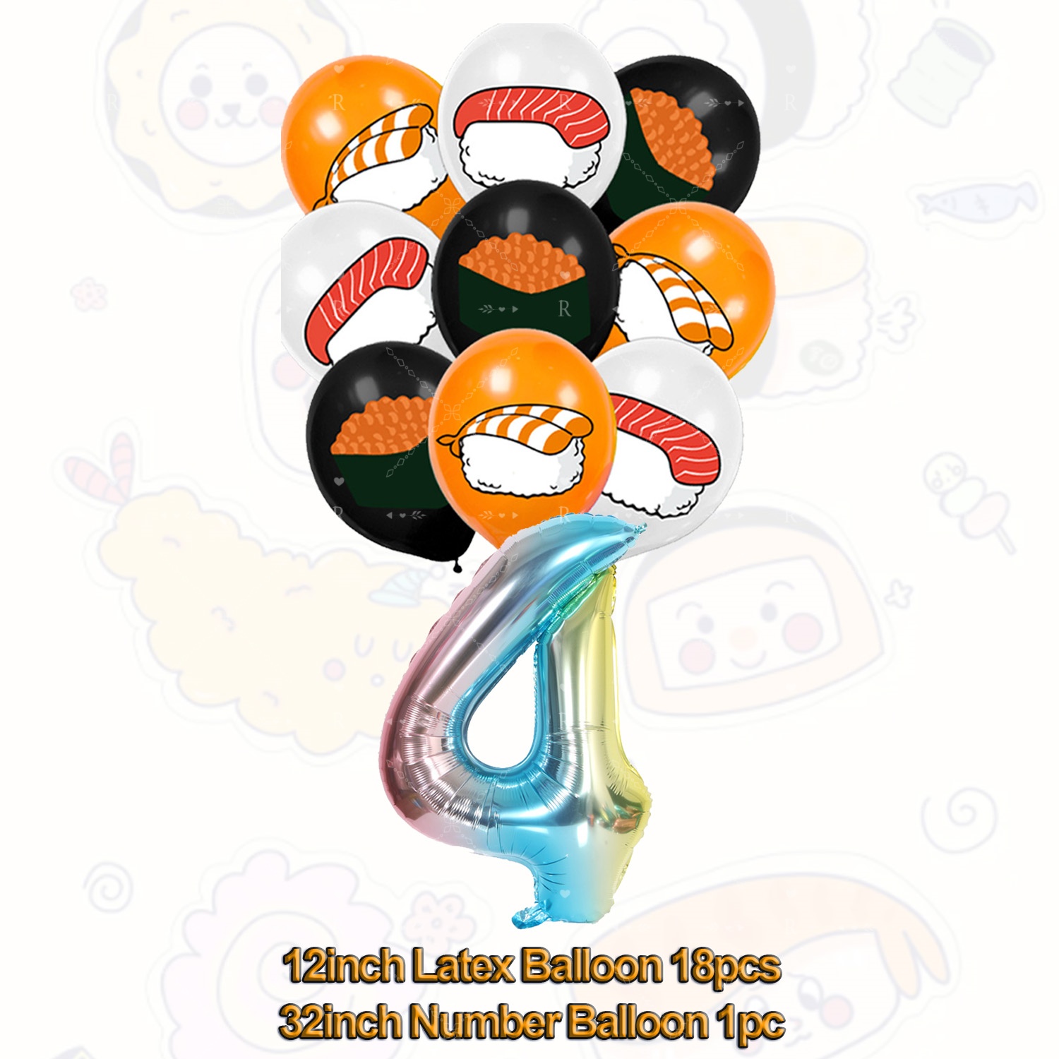 Food Sushi Party Decorations J - огляд і ціна Event Supplies