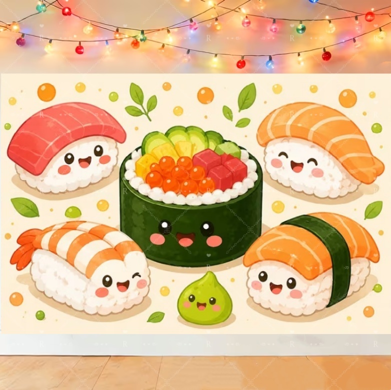 Food Sushi Party Decorations J - огляд і ціна Event Supplies